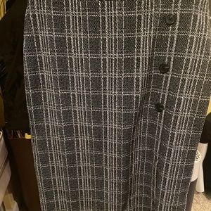 Long, plaidBR skirt.